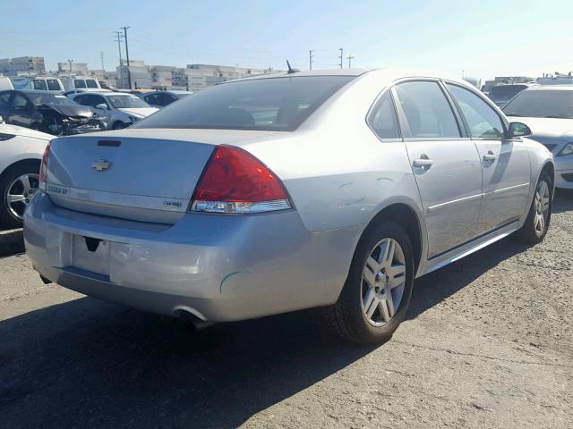 2G1WB5E32E1150457 - 2014 CHEVROLET IMPALA LIM SILVER photo 4