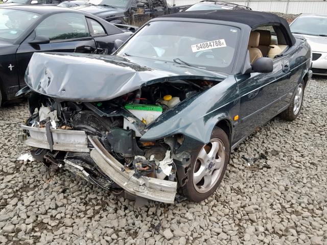 YS3DF75NXX7003446 - 1999 SAAB 9-3 SE GREEN photo 2