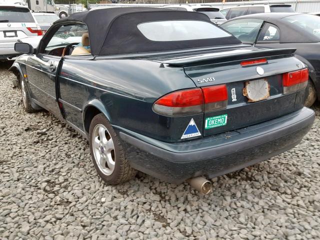 YS3DF75NXX7003446 - 1999 SAAB 9-3 SE GREEN photo 3