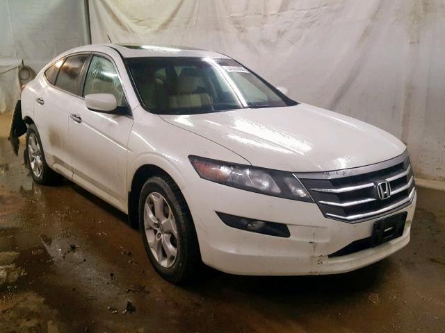 5J6TF2H55AL007463 - 2010 HONDA ACCORD CRO WHITE photo 1