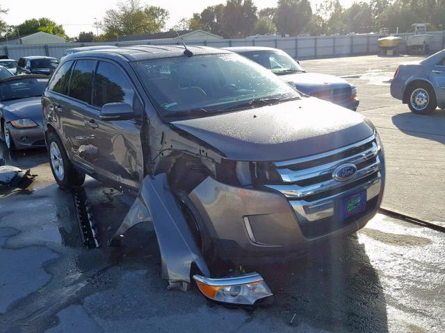 2FMDK3JC8EBA09116 - 2014 FORD EDGE SEL GRAY photo 1