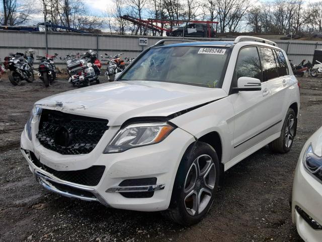 WDCGG0EB4FG398974 - 2015 MERCEDES-BENZ GLK 250 BL WHITE photo 2