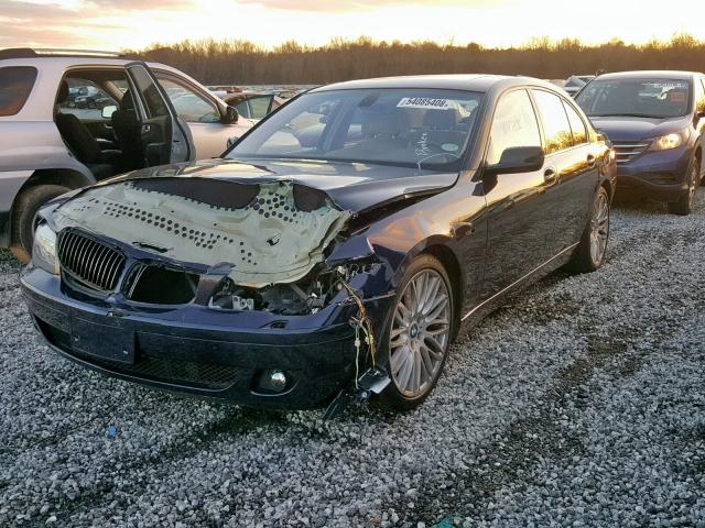 WBAHL83597DT10955 - 2007 BMW 750I BLACK photo 2