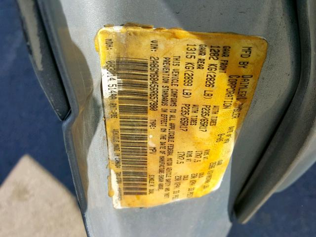 2A8GM68456R657980 - 2006 CHRYSLER PACIFICA T BLUE photo 10