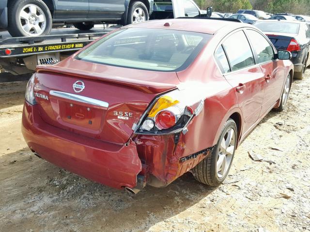 1N4BL21E57N435167 - 2007 NISSAN ALTIMA 3.5 RED photo 4