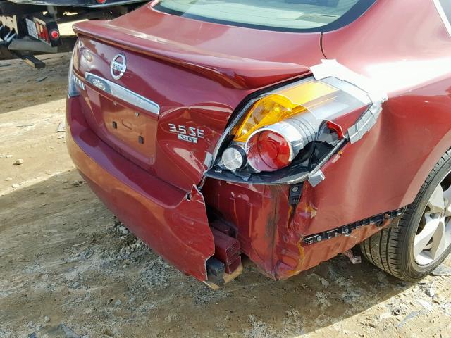 1N4BL21E57N435167 - 2007 NISSAN ALTIMA 3.5 RED photo 9