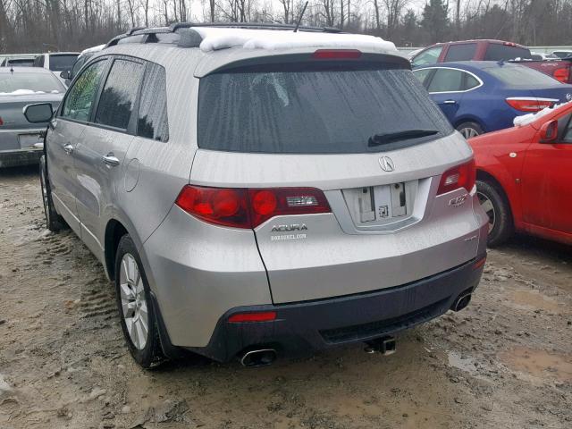 5J8TB1H22BA004360 - 2011 ACURA RDX SILVER photo 3