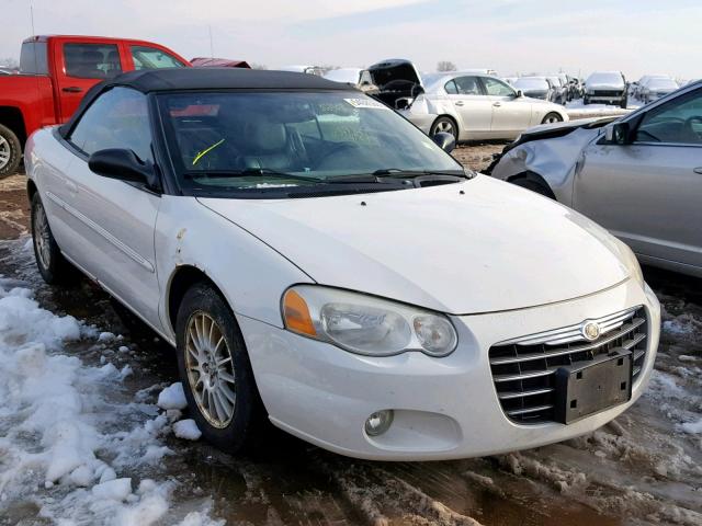 1C3EL55R34N318693 - 2004 CHRYSLER SEBRING LX WHITE photo 1