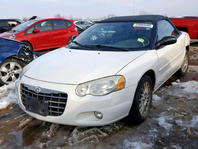 1C3EL55R34N318693 - 2004 CHRYSLER SEBRING LX WHITE photo 2