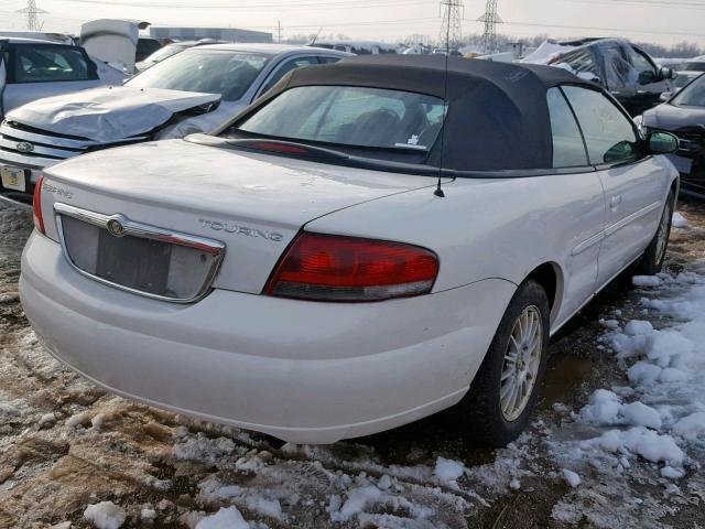 1C3EL55R34N318693 - 2004 CHRYSLER SEBRING LX WHITE photo 4