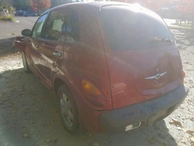 3C8FY68B92T326573 - 2002 CHRYSLER PT CRUISER RED photo 3