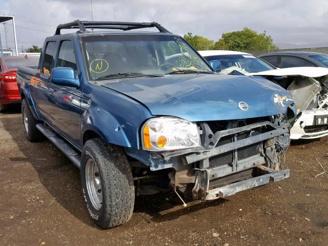 1N6ED29X64C456995 - 2004 NISSAN FRONTIER C BLUE photo 1