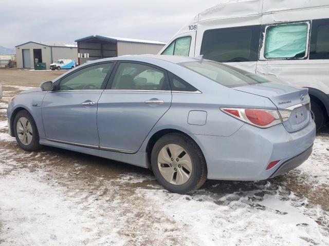 KMHEC4A42DA076045 - 2013 HYUNDAI SONATA HYB BLUE photo 9