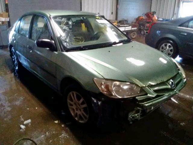 1HGES16364L006611 - 2004 HONDA CIVIC DX V GREEN photo 1