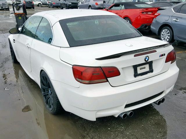 WBSWL93558P330418 - 2008 BMW M3 WHITE photo 3