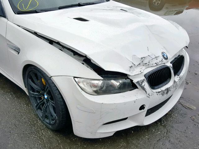 WBSWL93558P330418 - 2008 BMW M3 WHITE photo 9