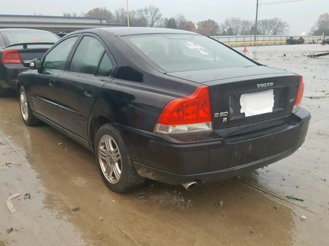 YV1RS592582685528 - 2008 VOLVO S60 2.5T BLACK photo 3