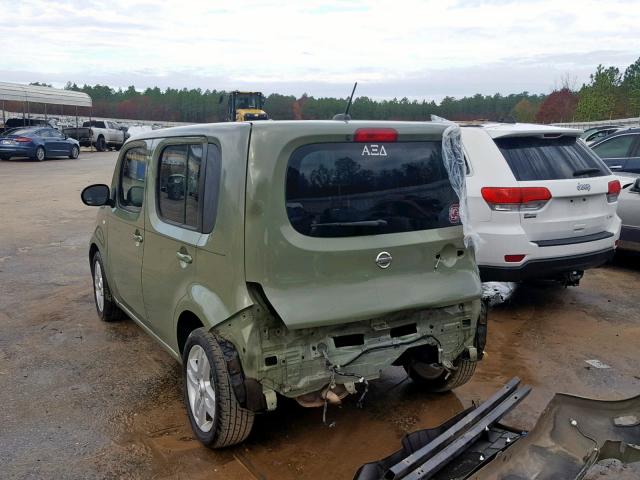 JN8AZ28R99T122252 - 2009 NISSAN CUBE BASE GREEN photo 3