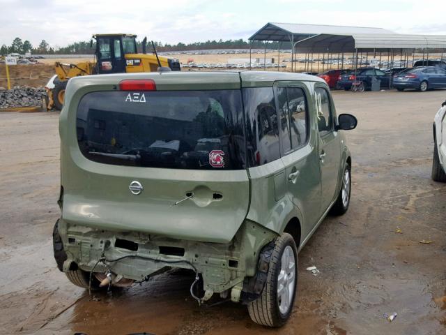 JN8AZ28R99T122252 - 2009 NISSAN CUBE BASE GREEN photo 4