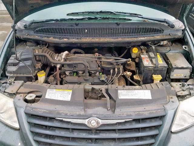 1C4GP45R35B318781 - 2005 CHRYSLER TOWN & COU BLUE photo 7