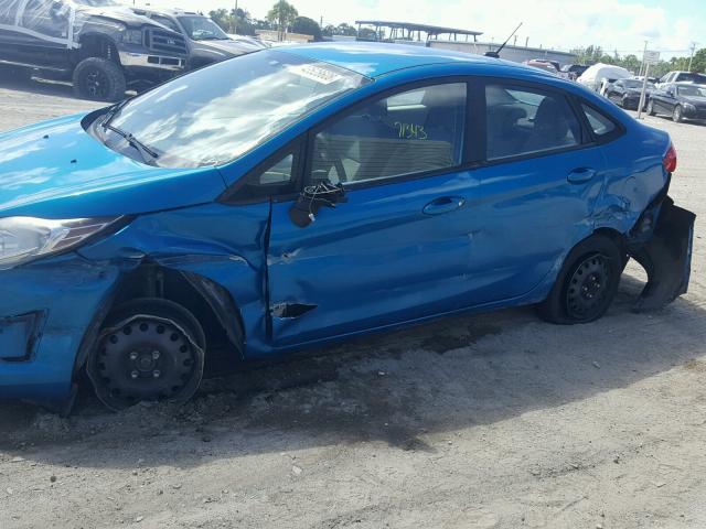 3FADP4BJXDM183684 - 2013 FORD FIESTA SE BLUE photo 9