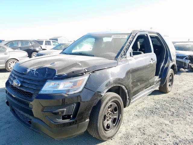 1FM5K8AR6GGB54995 - 2016 FORD EXPLORER P BLACK photo 2