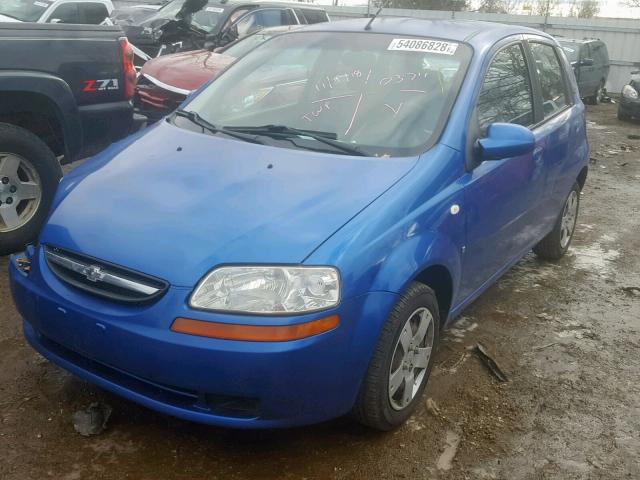 KL1TD66628B260374 - 2008 CHEVROLET AVEO BASE Mavi foto 2
