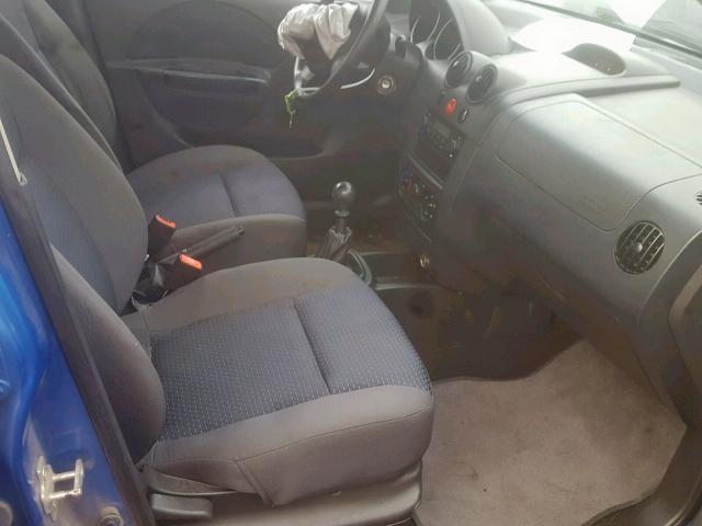 KL1TD66628B260374 - 2008 CHEVROLET AVEO BASE Mavi foto 5