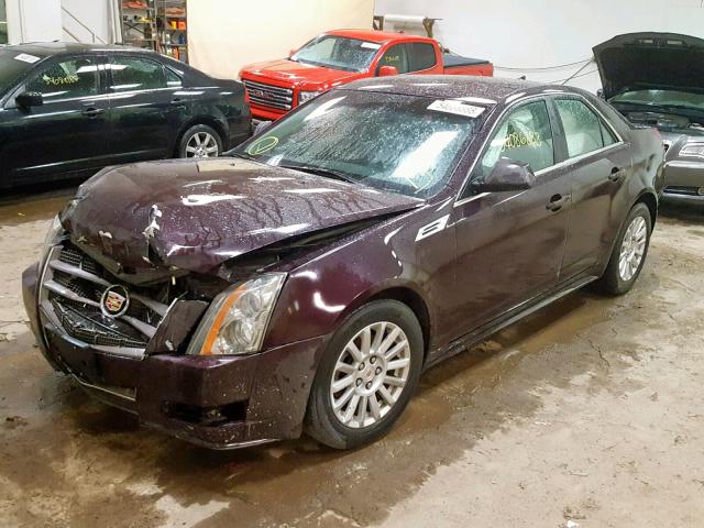 1G6DG5EG3A0121626 - 2010 CADILLAC CTS LUXURY MAROON photo 2