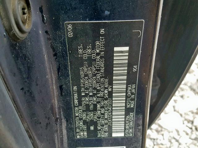 JTLKT324764072031 - 2006 TOYOTA SCION XB Көк фото 10