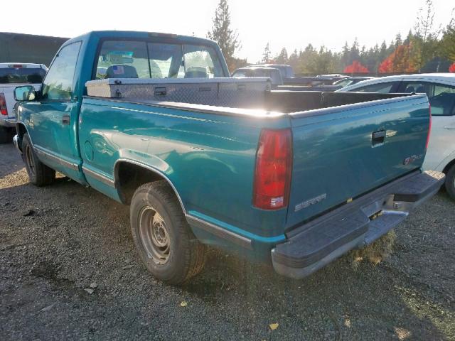 1GTEC14M1TZ515119 - 1996 GMC SIERRA C15 GREEN photo 3