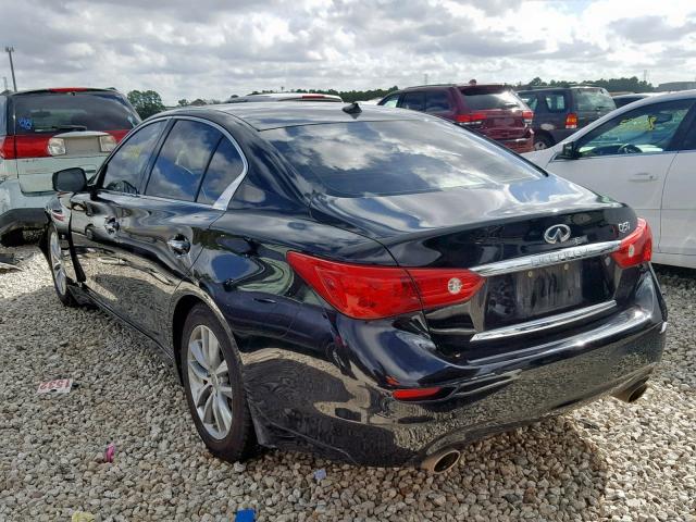 JN1BV7AP8EM674110 - 2014 INFINITI Q50 BASE BLACK photo 3