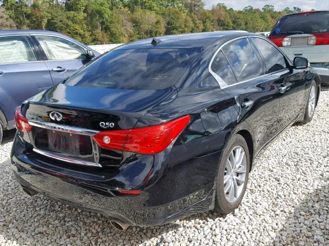 JN1BV7AP8EM674110 - 2014 INFINITI Q50 BASE BLACK photo 4