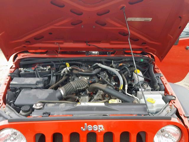 1J4AA2D11BL508361 - 2011 JEEP WRANGLER S RED photo 7