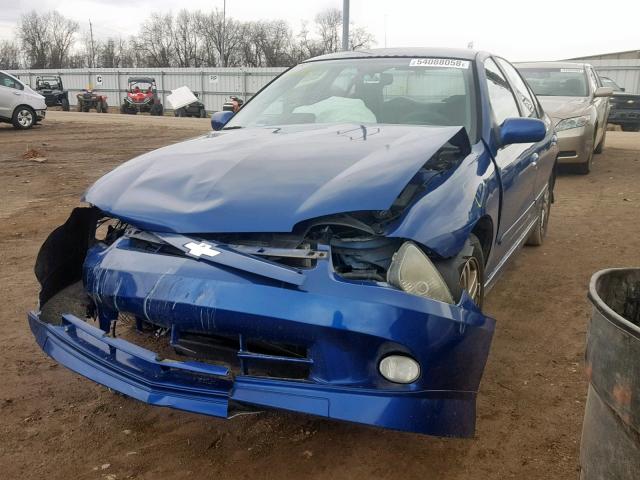 1G1JH52F747266729 - 2004 CHEVROLET CAVALIER L BLUE photo 2