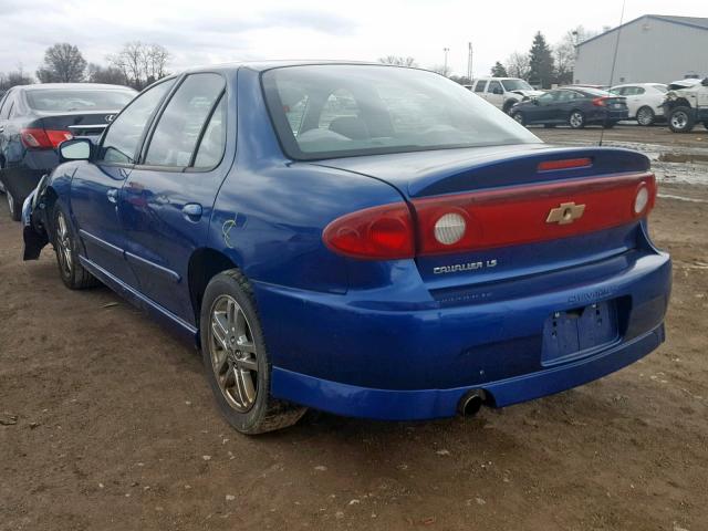 1G1JH52F747266729 - 2004 CHEVROLET CAVALIER L BLUE photo 3