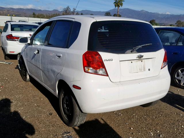 KL1TD66646B638188 - 2006 CHEVROLET AVEO BASE Ağ foto 3