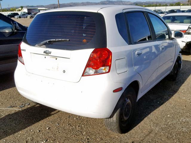 KL1TD66646B638188 - 2006 CHEVROLET AVEO BASE Ağ foto 4