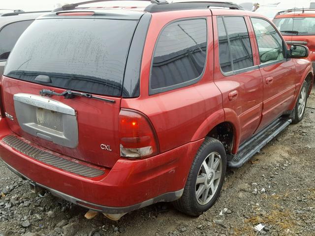 5GADT13S342169663 - 2004 BUICK RAINIER CX RED photo 4