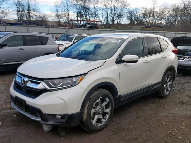 5J6RW2H88JL008739 - 2018 HONDA CR-V EXL WHITE photo 2