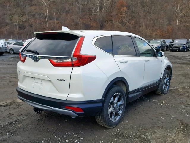 5J6RW2H88JL008739 - 2018 HONDA CR-V EXL WHITE photo 4