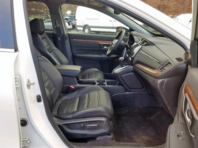 5J6RW2H88JL008739 - 2018 HONDA CR-V EXL WHITE photo 5