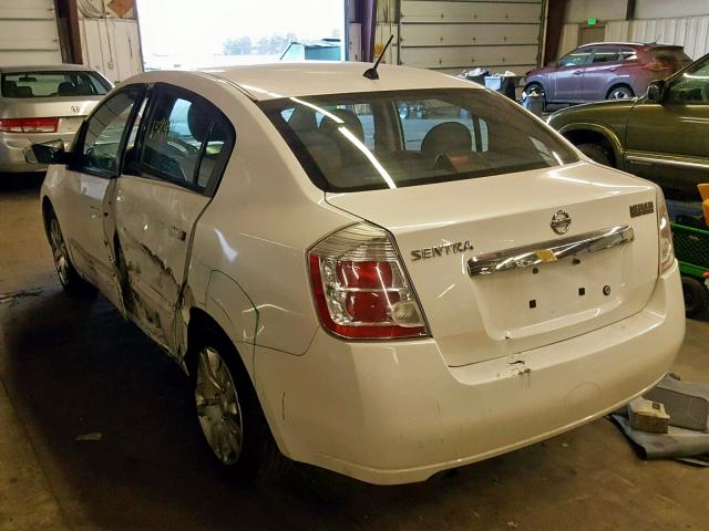 3N1AB6AP9AL643483 - 2010 NISSAN SENTRA 2.0 WHITE photo 3