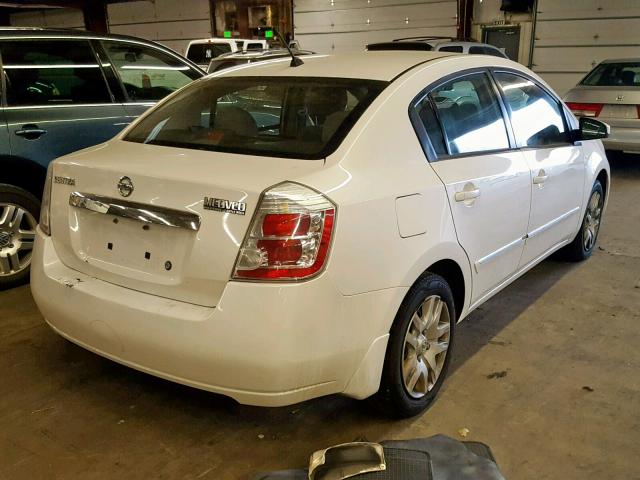 3N1AB6AP9AL643483 - 2010 NISSAN SENTRA 2.0 WHITE photo 4