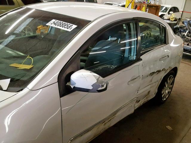 3N1AB6AP9AL643483 - 2010 NISSAN SENTRA 2.0 WHITE photo 9