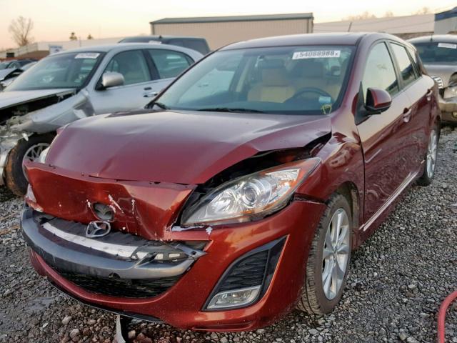 JM1BL1K50B1464093 - 2011 MAZDA 3 S RED photo 2