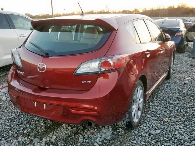 JM1BL1K50B1464093 - 2011 MAZDA 3 S RED photo 4