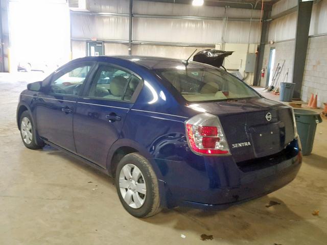 3N1AB61E98L732155 - 2008 NISSAN SENTRA 2.0 BLUE photo 3