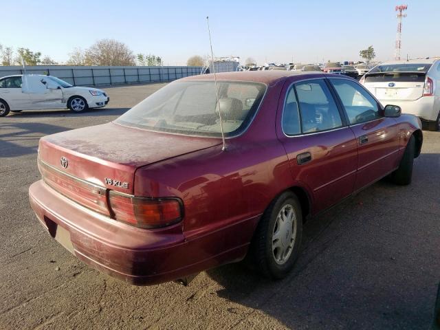 JT2VK13E4N0117397 - 1992 TOYOTA CAMRY XLE RED photo 4