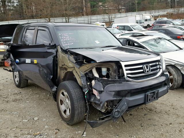 5FNYF4H28CB069880 - 2012 HONDA PILOT LX BLACK photo 1